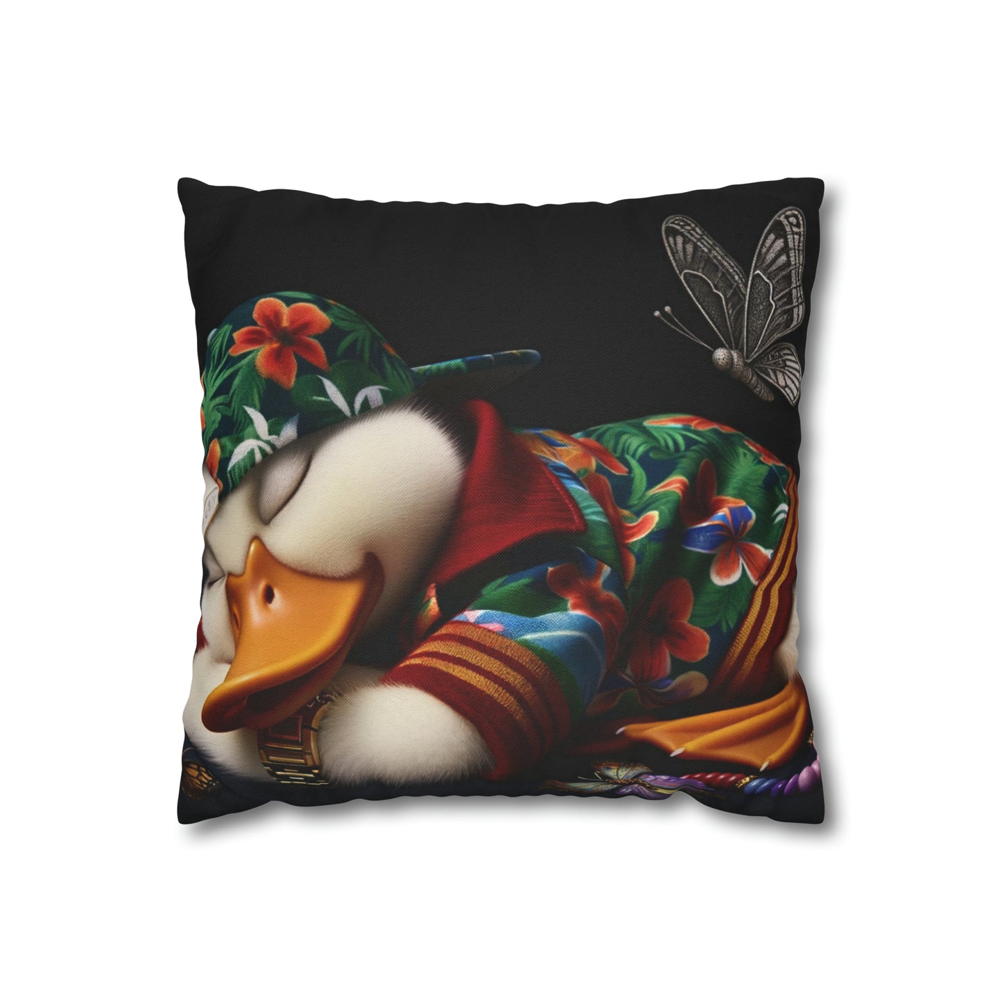 Spun Polyester Square Pillow Case by Duck Society®