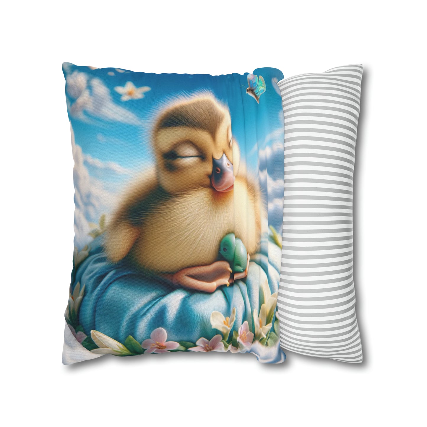 Spun Polyester Square Pillow Case by Duck Society®