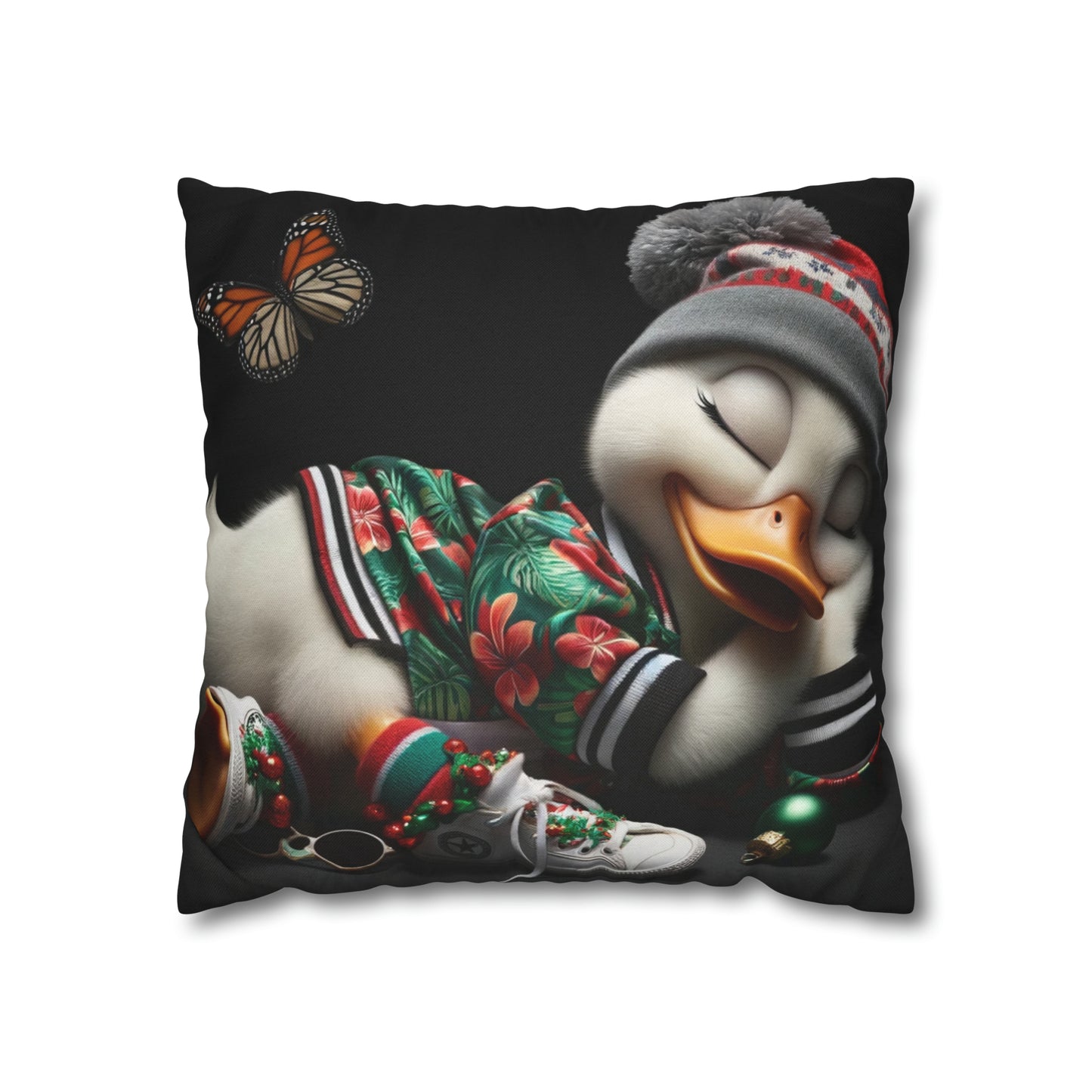 Spun Polyester Square Pillow Case by Duck Society®