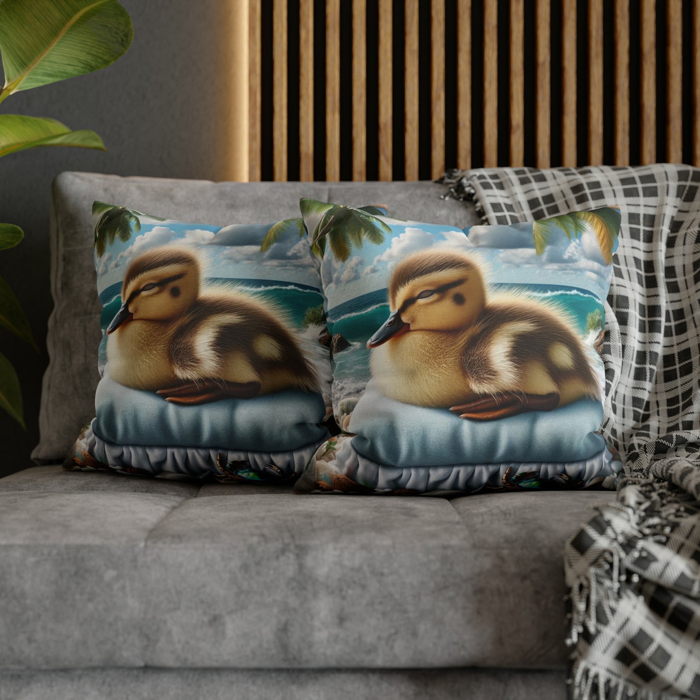 Spun Polyester Square Pillow Case by Duck Society®