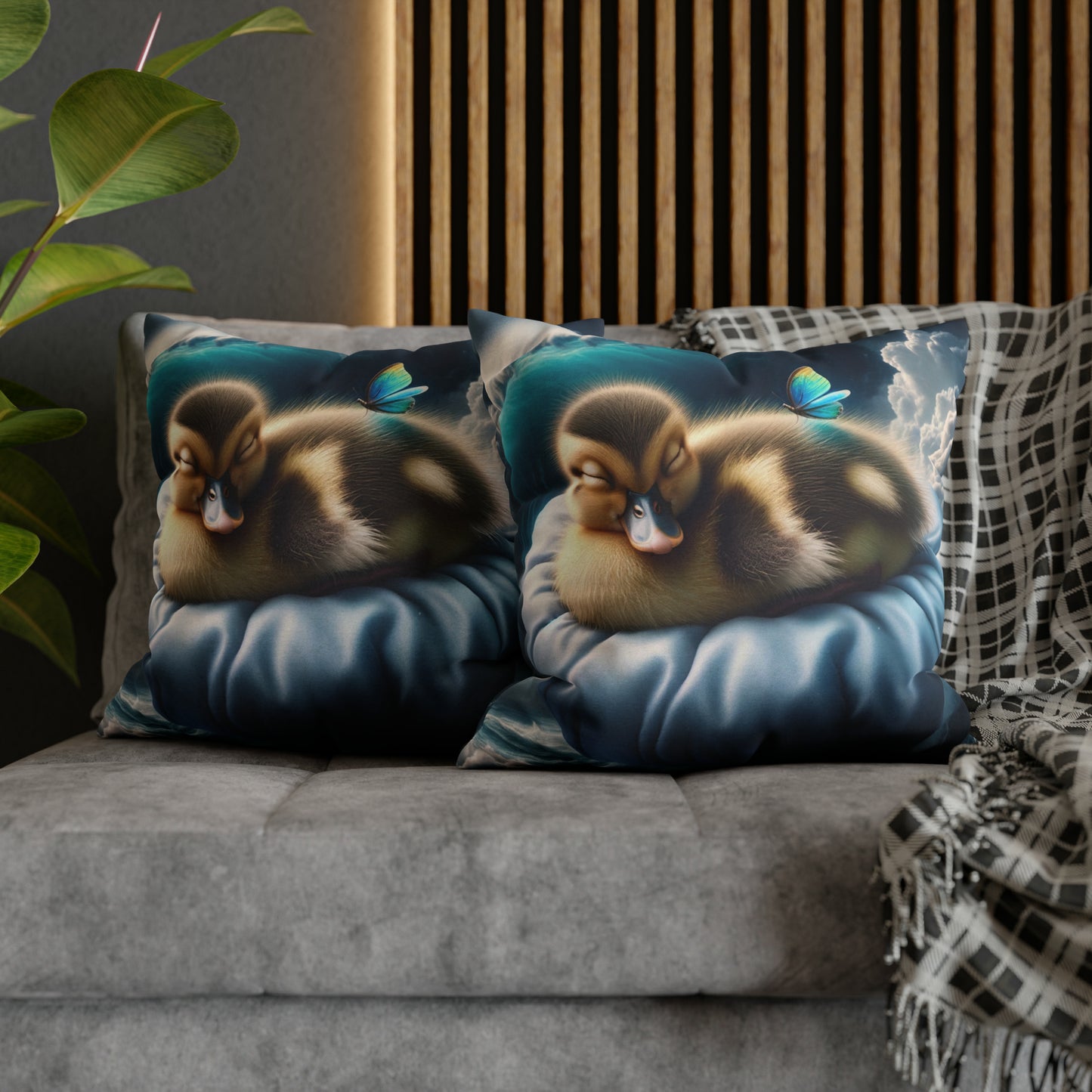 Duck Society® Square Pillow Case Spun Polyester