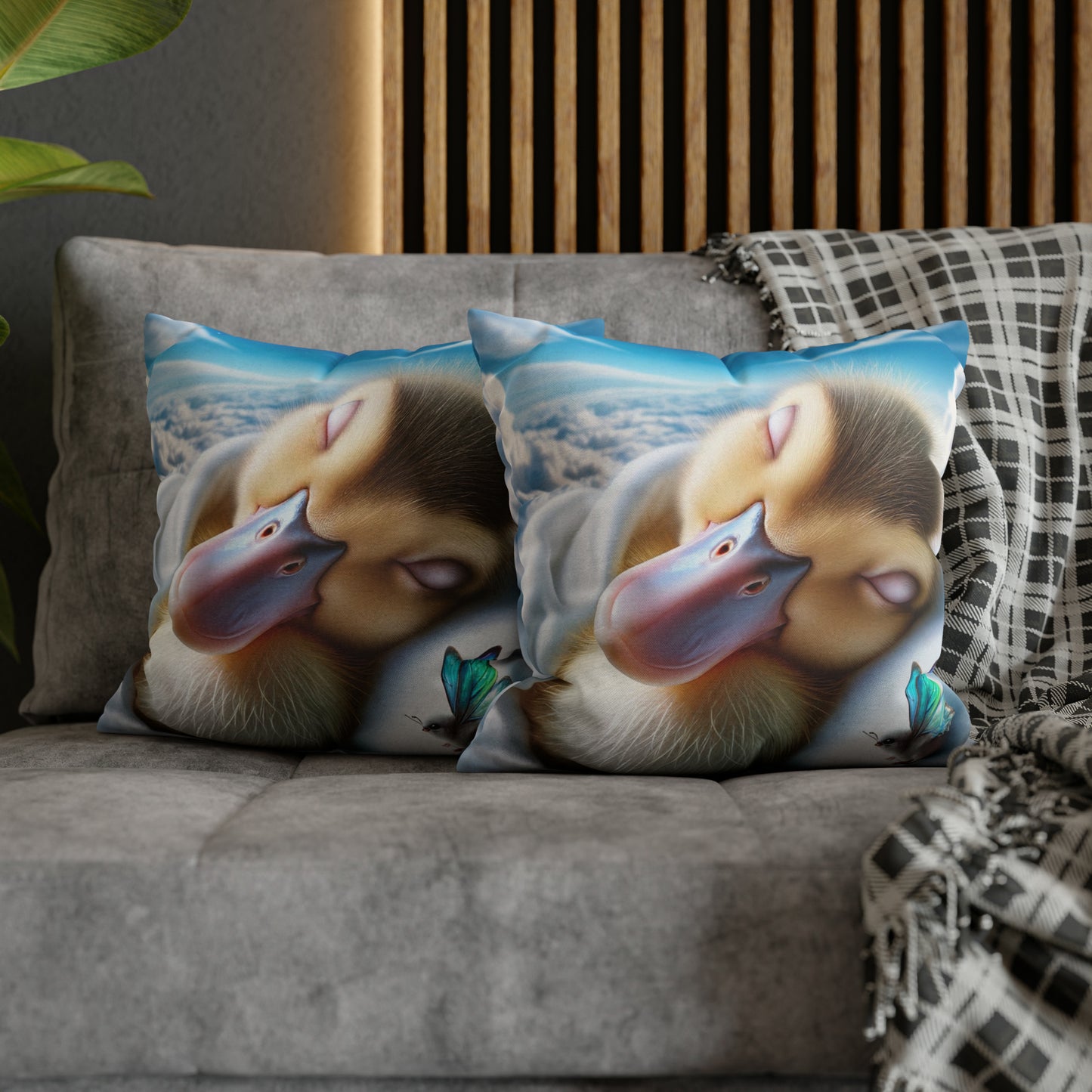 Polyester Square Pillow Case by Duck Society®