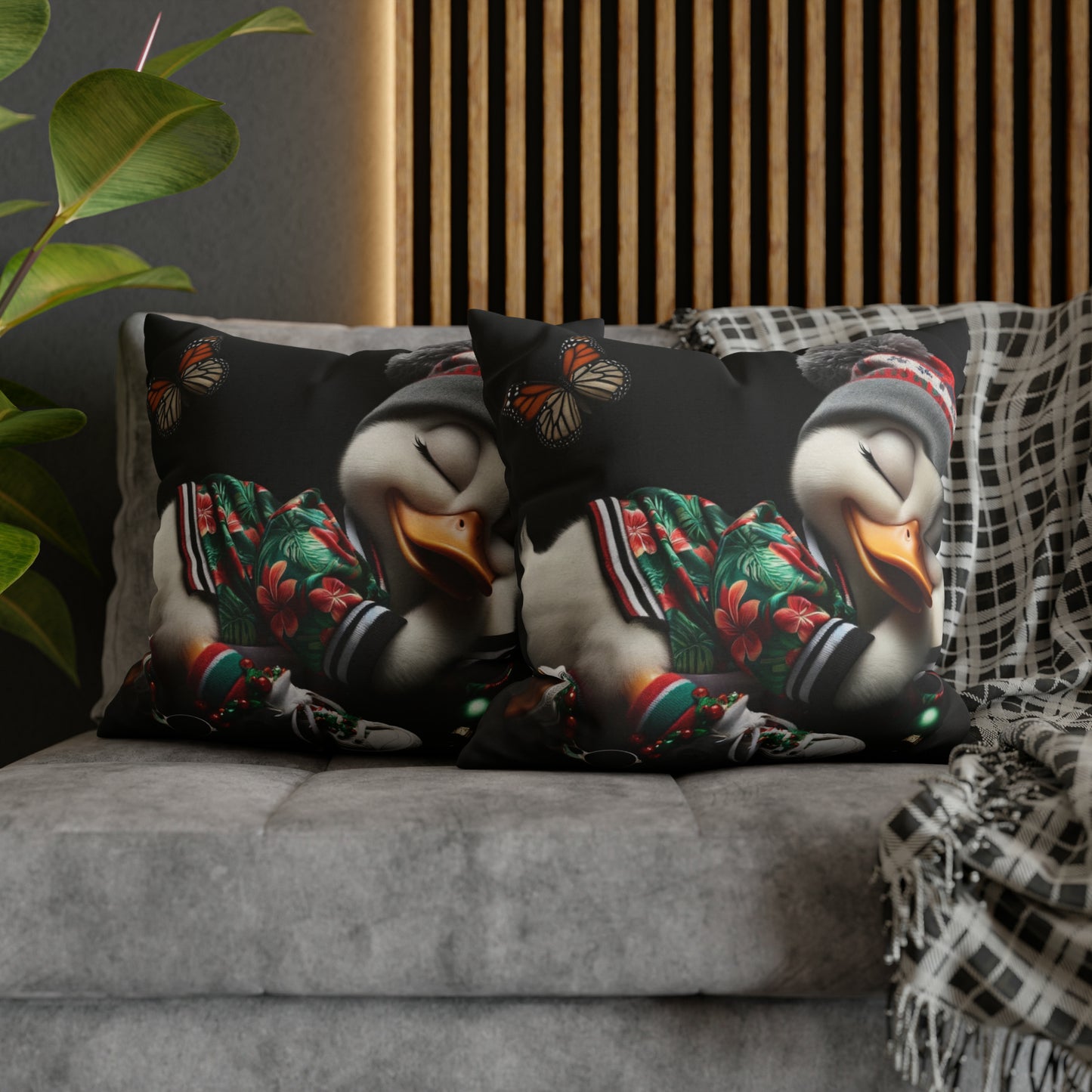 Spun Polyester Square Pillow Case by Duck Society®