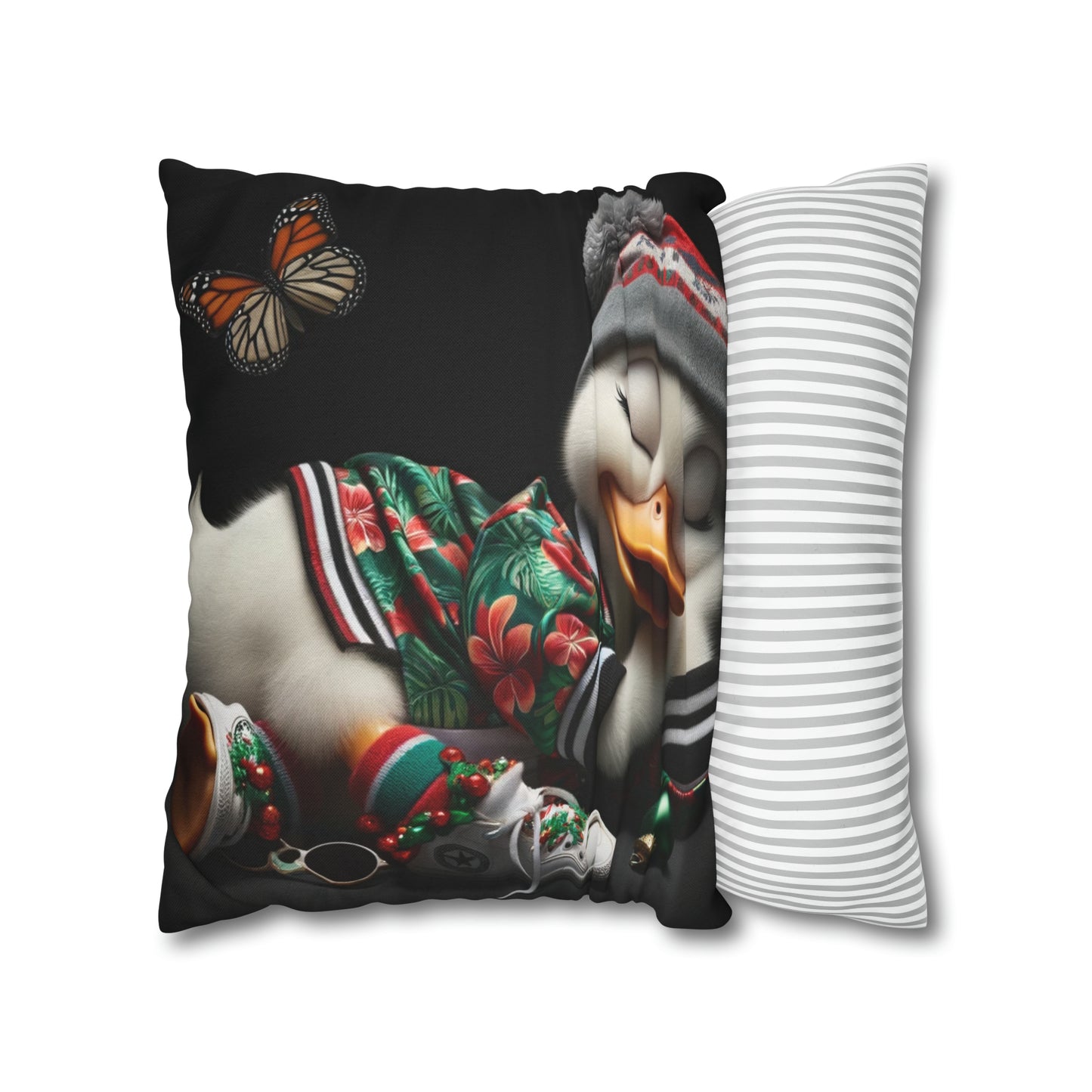 Spun Polyester Square Pillow Case by Duck Society®