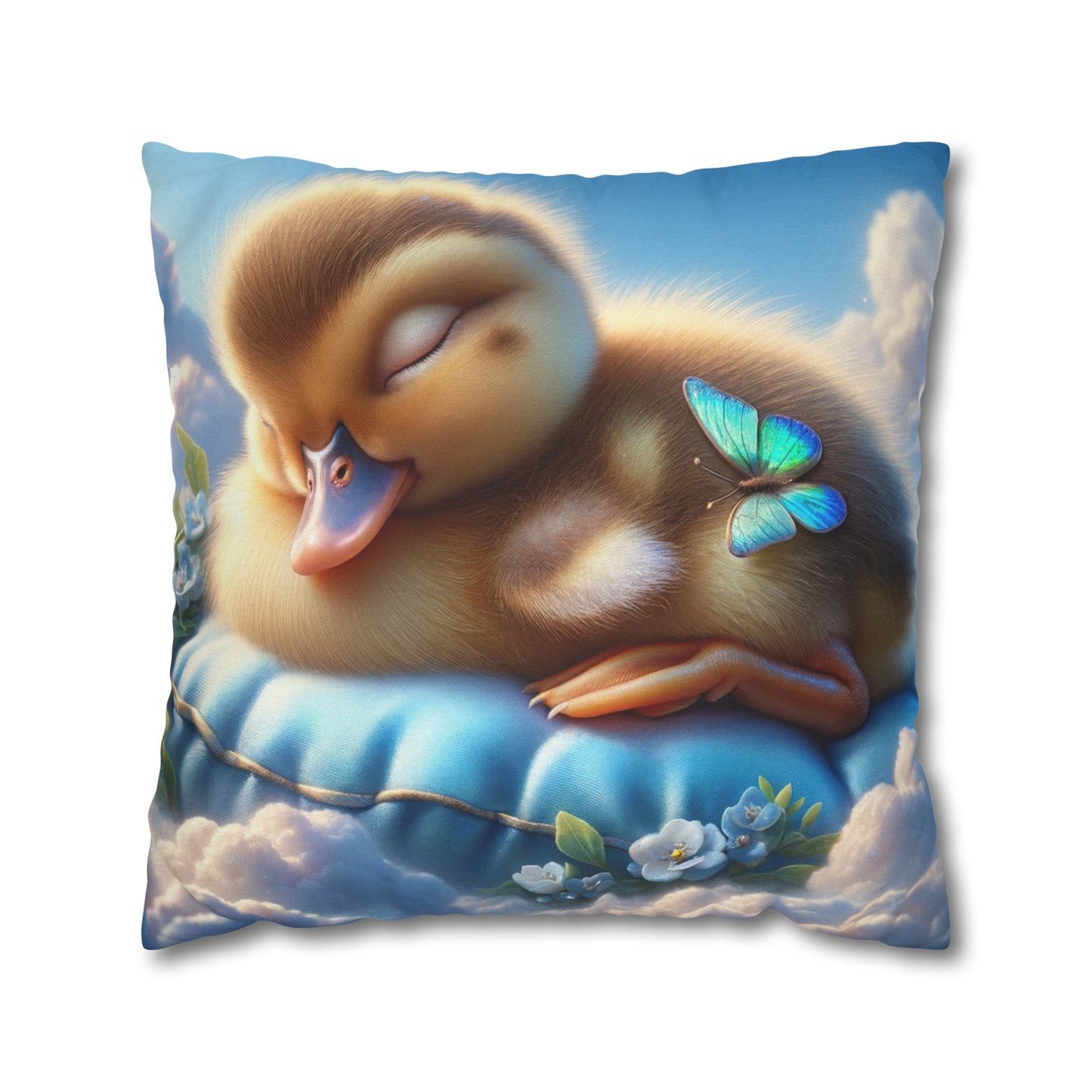 Spun Polyester Square Pillow Case by Duck Society®