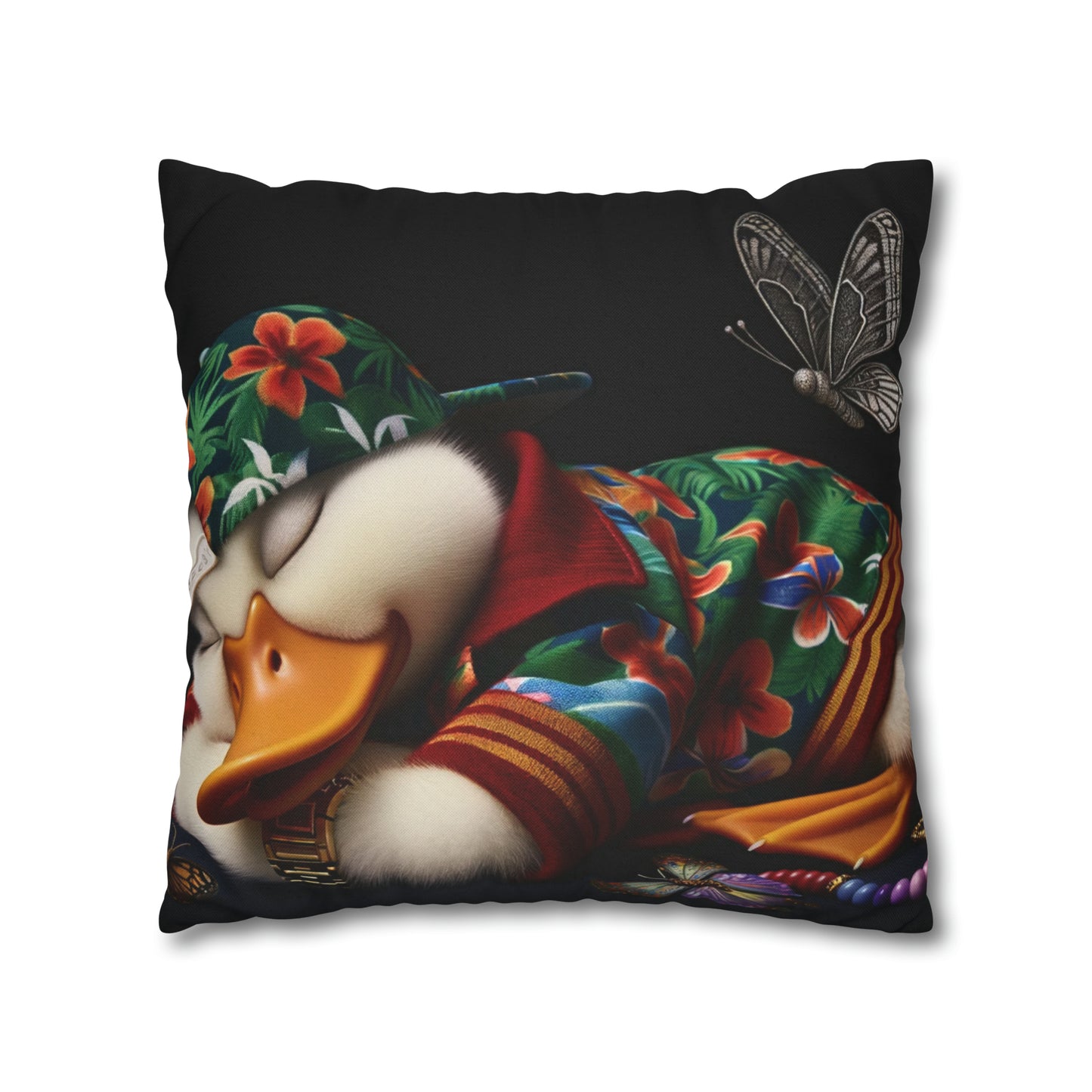 Spun Polyester Square Pillow Case by Duck Society®