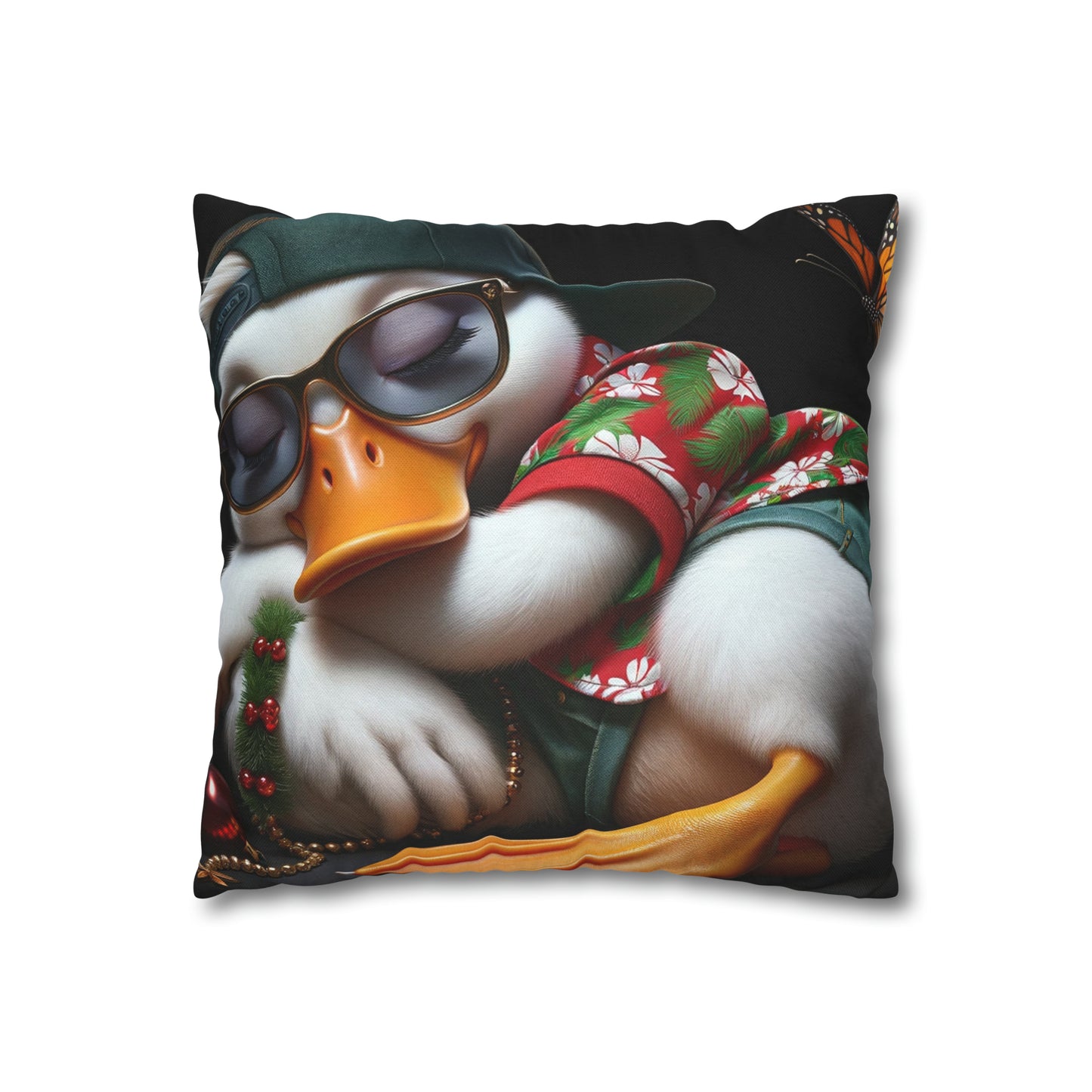 Spun Polyester Square Pillow Case by Duck Society®