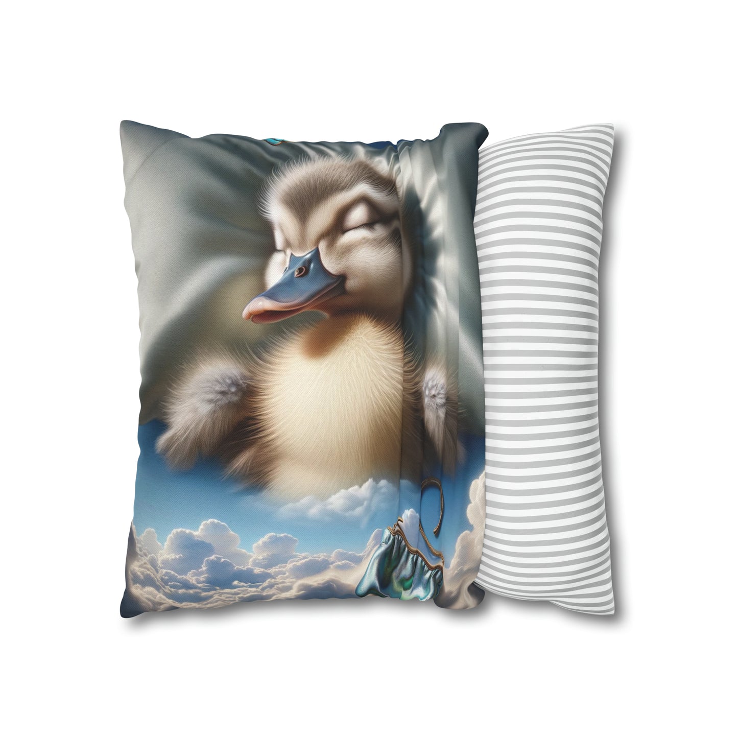 Spun Polyester Square Pillow Case by Duck Society®