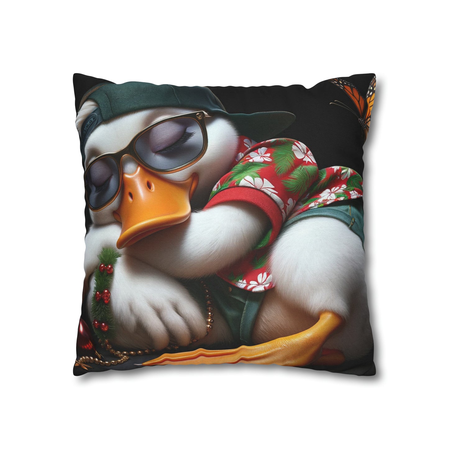 Spun Polyester Square Pillow Case by Duck Society®