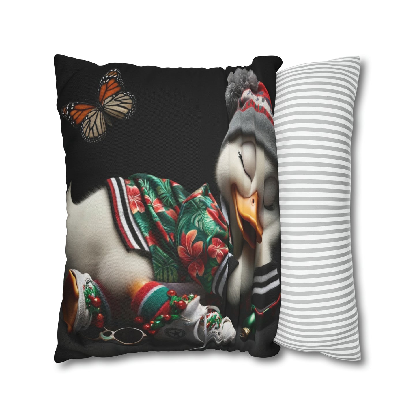 Spun Polyester Square Pillow Case by Duck Society®