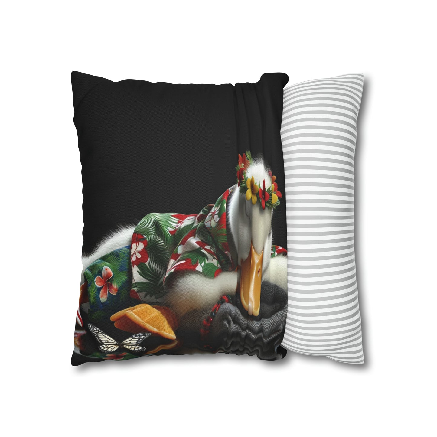 Spun Polyester Square Pillow Case by Duck Society®