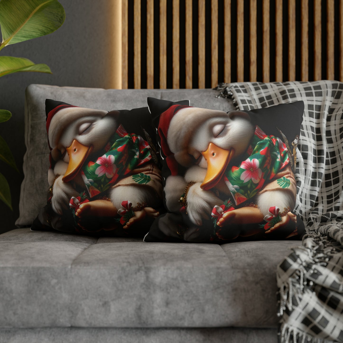 Duck Society® Spun Polyester Square Pillow Case