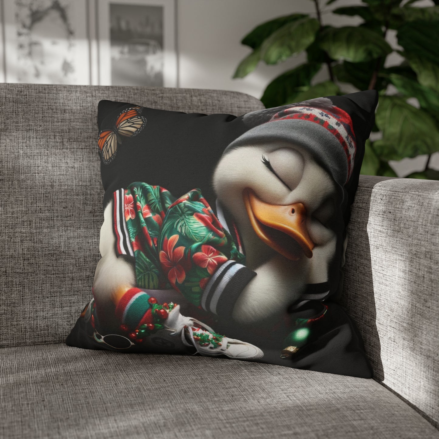 Spun Polyester Square Pillow Case by Duck Society®