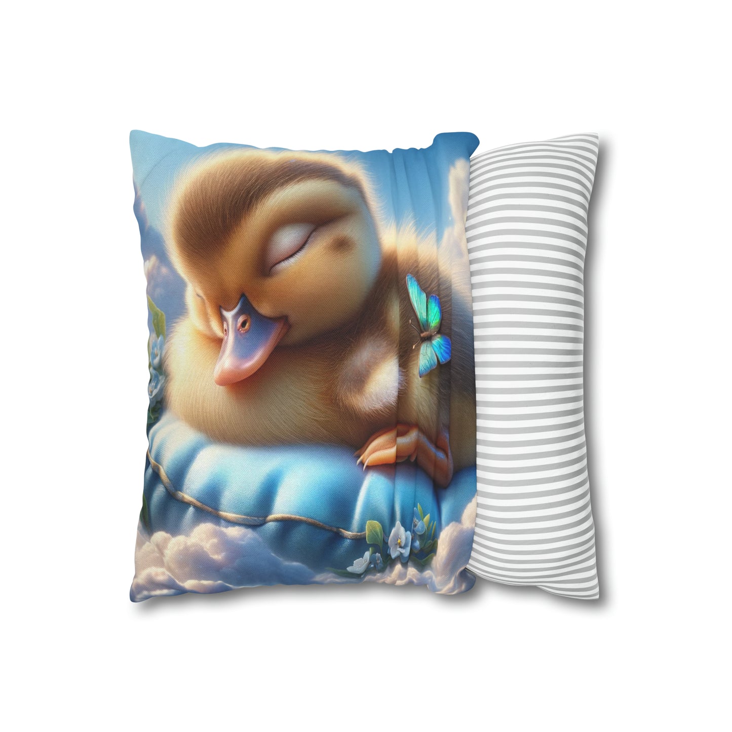 Spun Polyester Square Pillow Case by Duck Society®