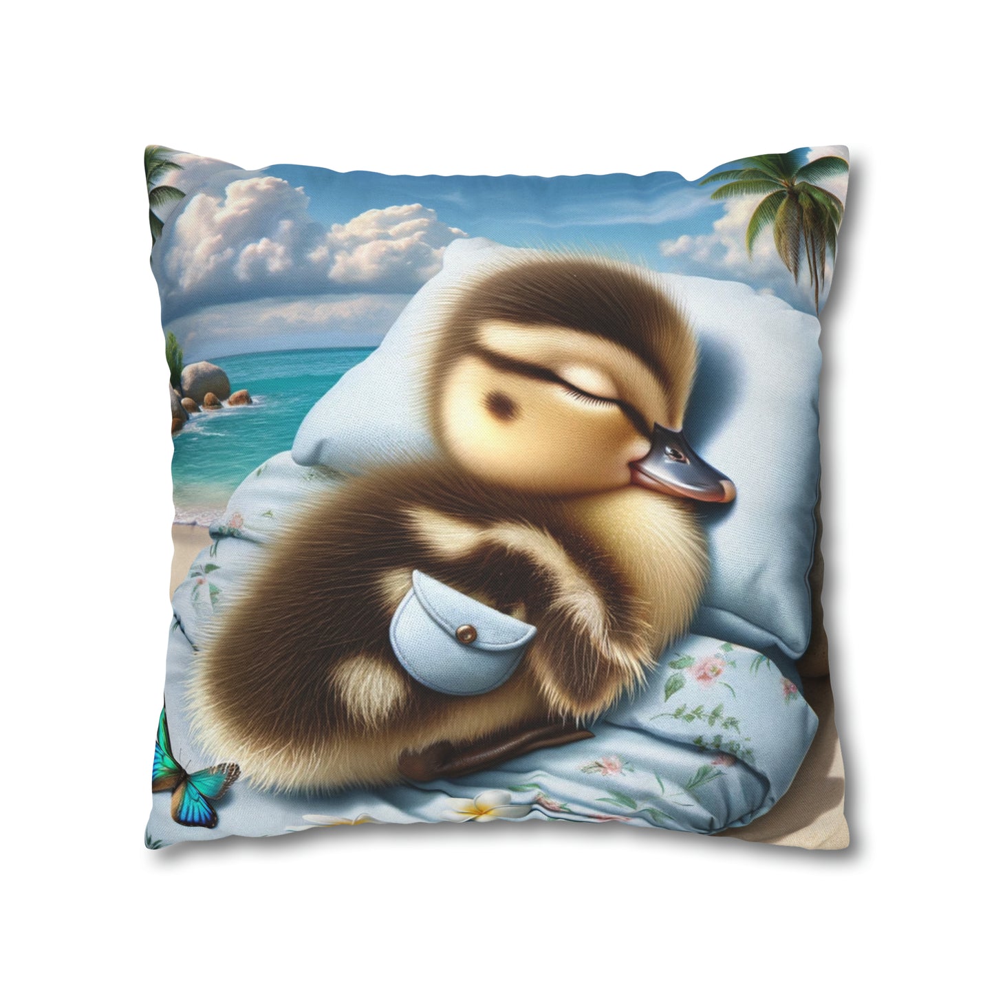 Polyester Square Pillow Case by Duck Society®