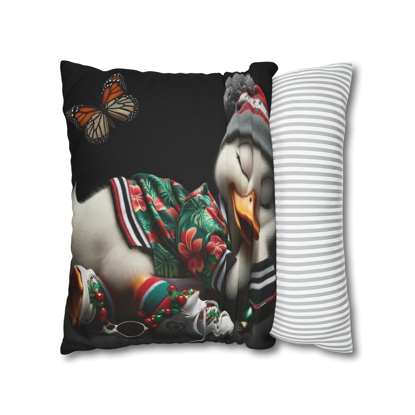 Spun Polyester Square Pillow Case by Duck Society®