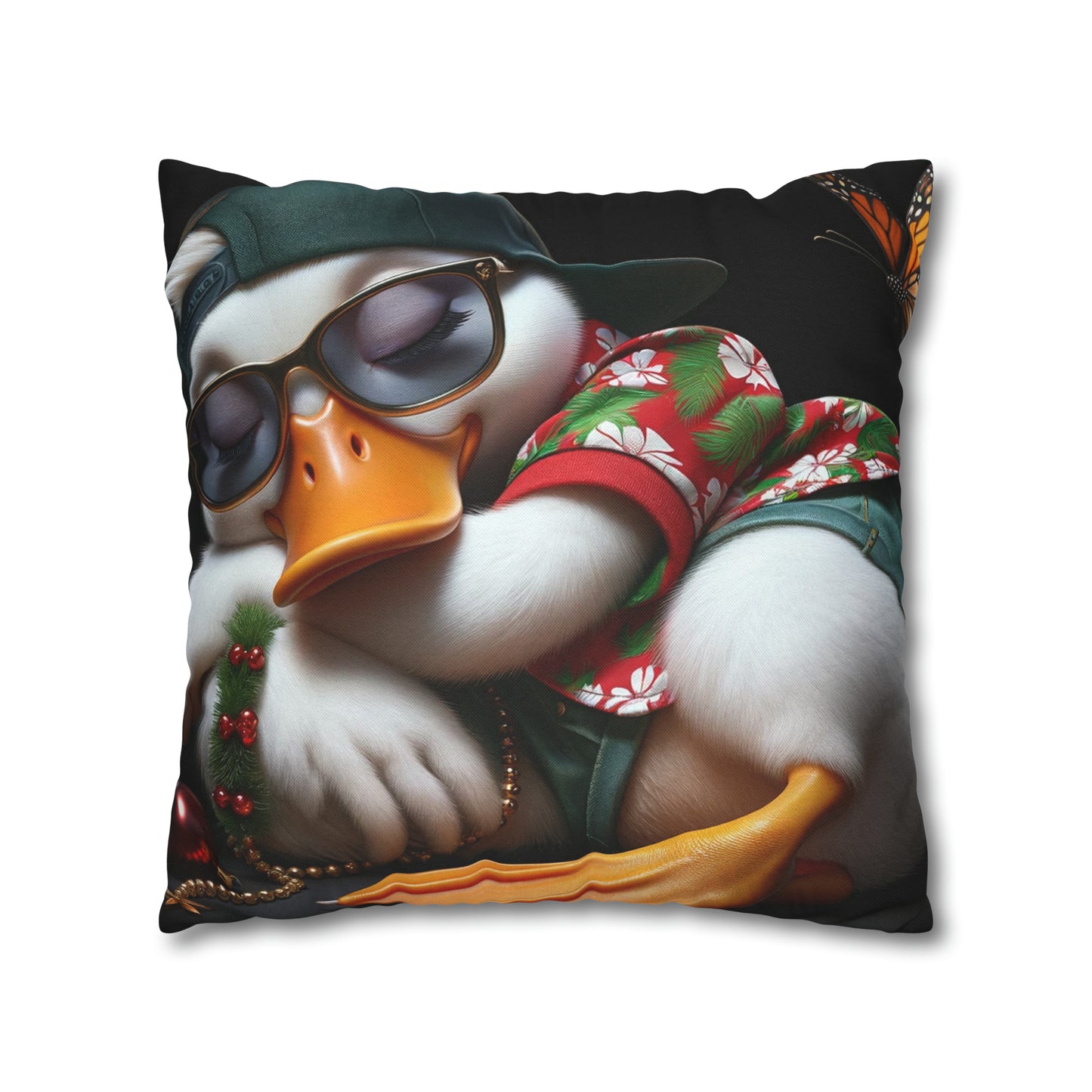 Spun Polyester Square Pillow Case by Duck Society®