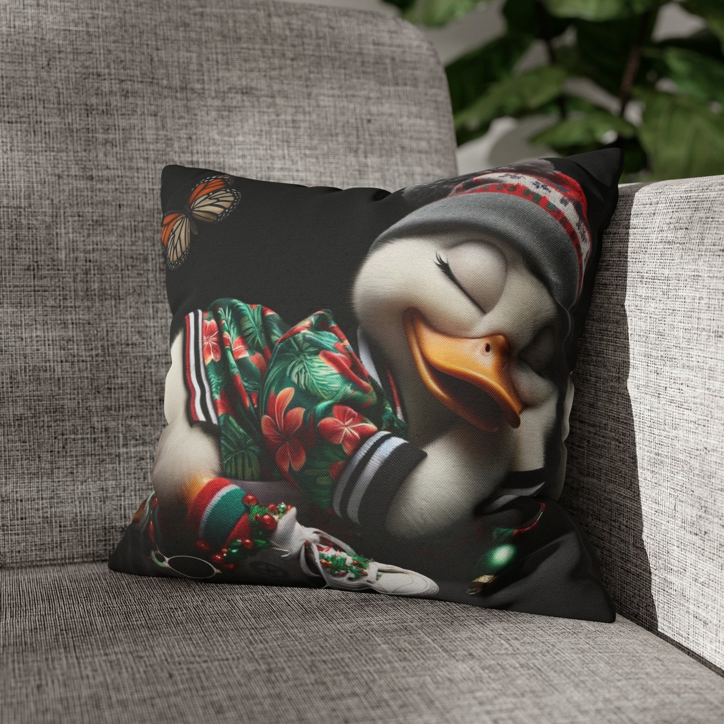 Spun Polyester Square Pillow Case by Duck Society®