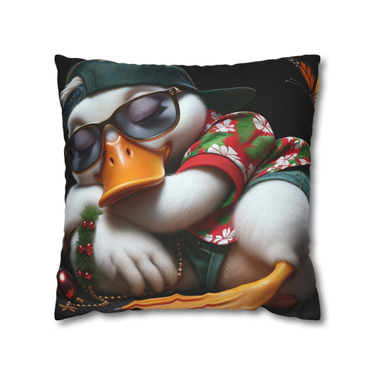 Spun Polyester Square Pillow Case by Duck Society®