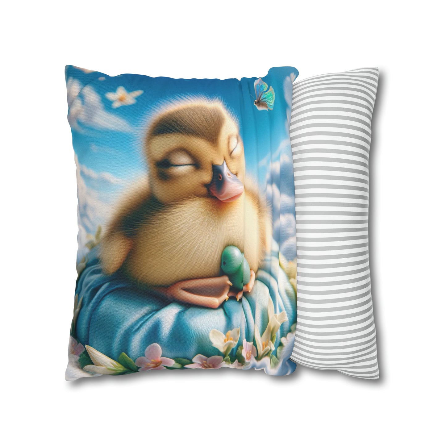 Spun Polyester Square Pillow Case by Duck Society®