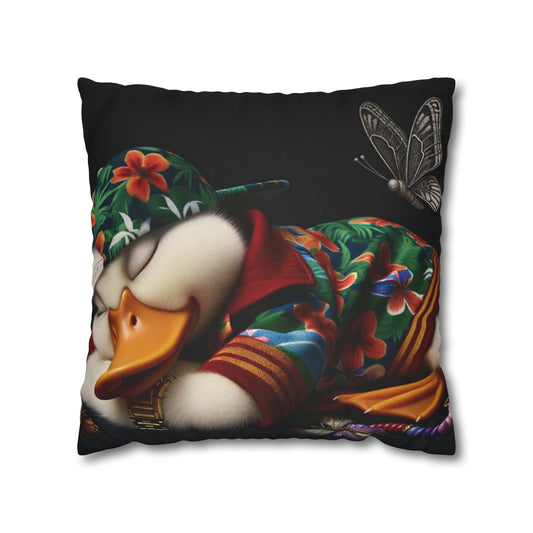 Spun Polyester Square Pillow Case by Duck Society®