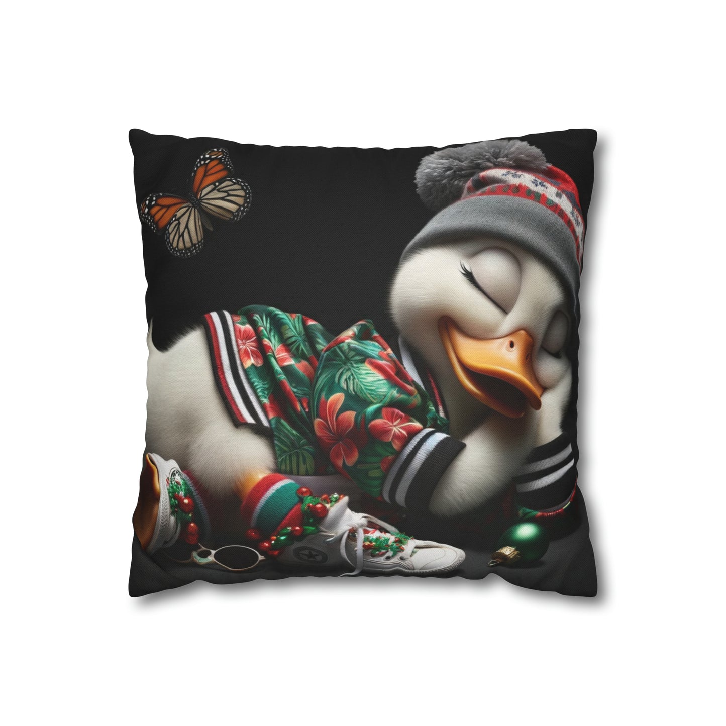 Spun Polyester Square Pillow Case by Duck Society®