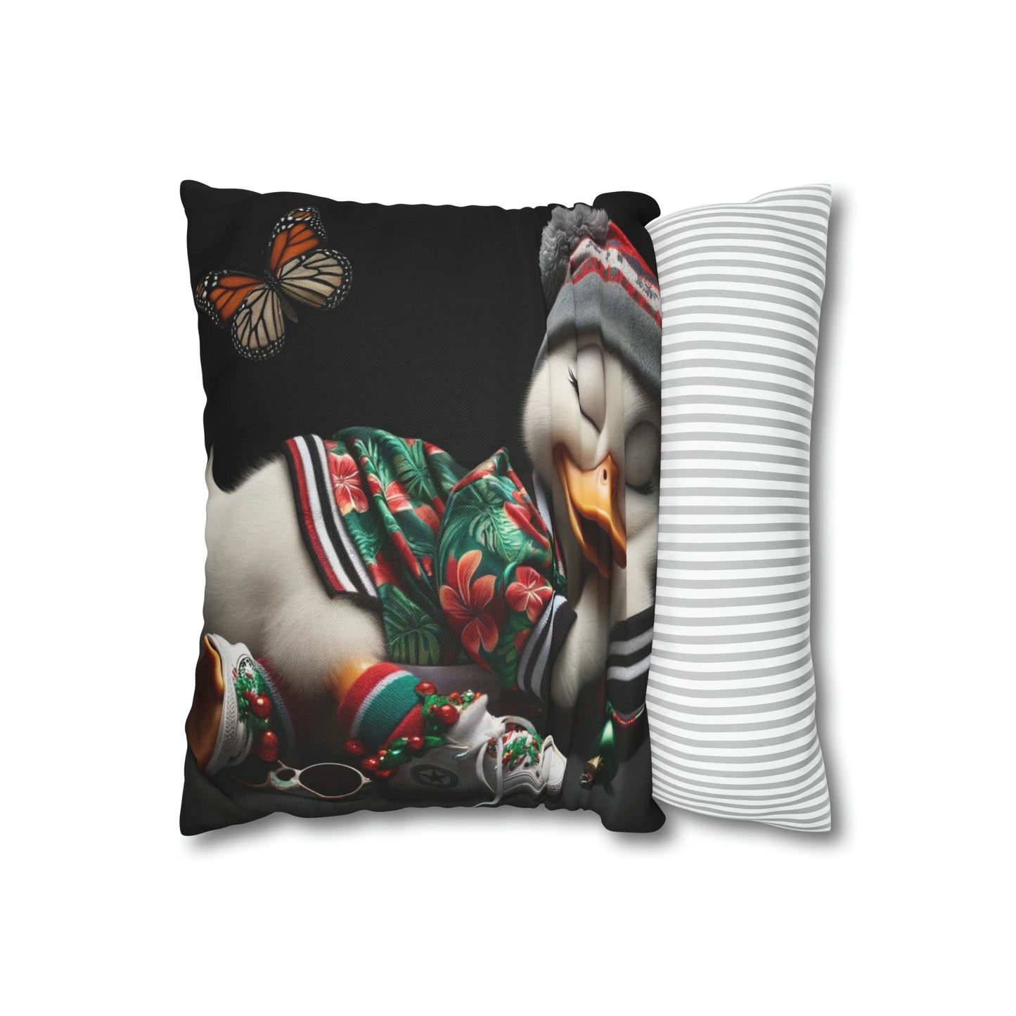 Spun Polyester Square Pillow Case by Duck Society®