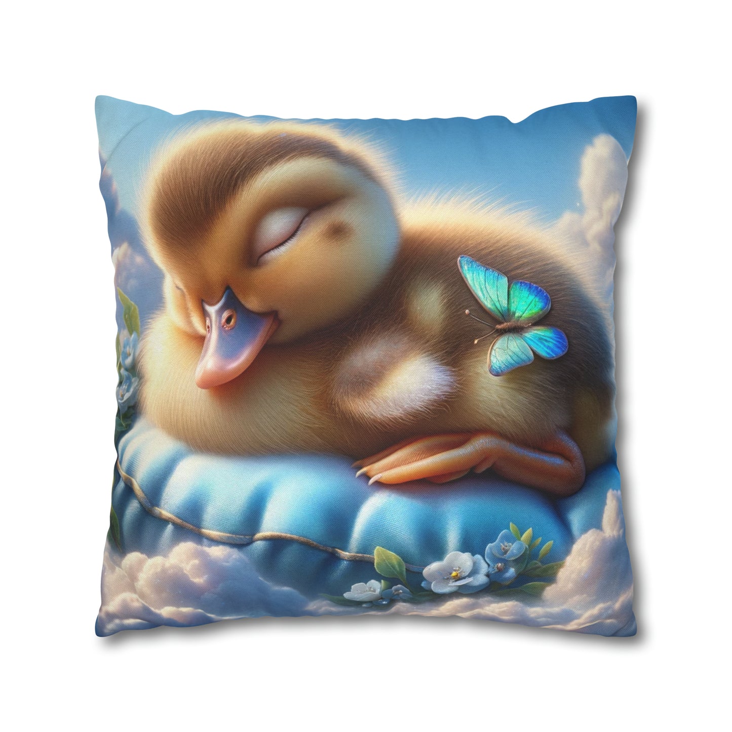 Spun Polyester Square Pillow Case by Duck Society®