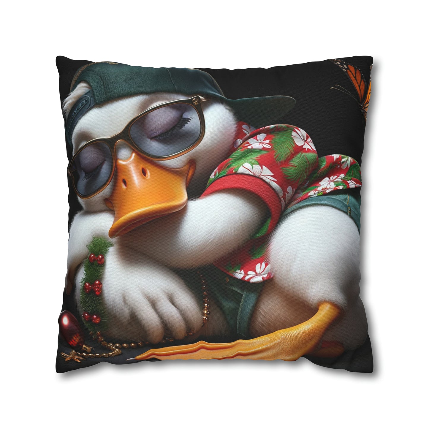 Spun Polyester Square Pillow Case by Duck Society®