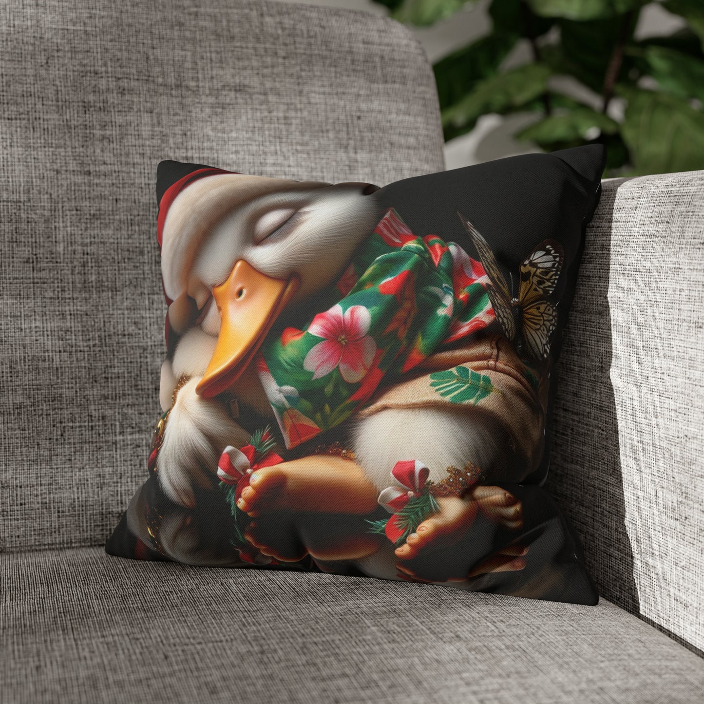 Duck Society® Spun Polyester Square Pillow Case