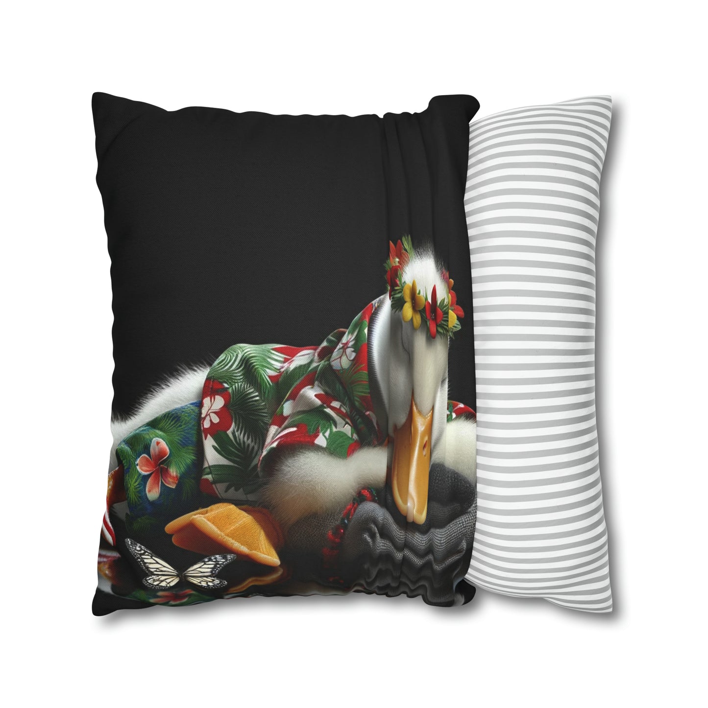 Spun Polyester Square Pillow Case by Duck Society®