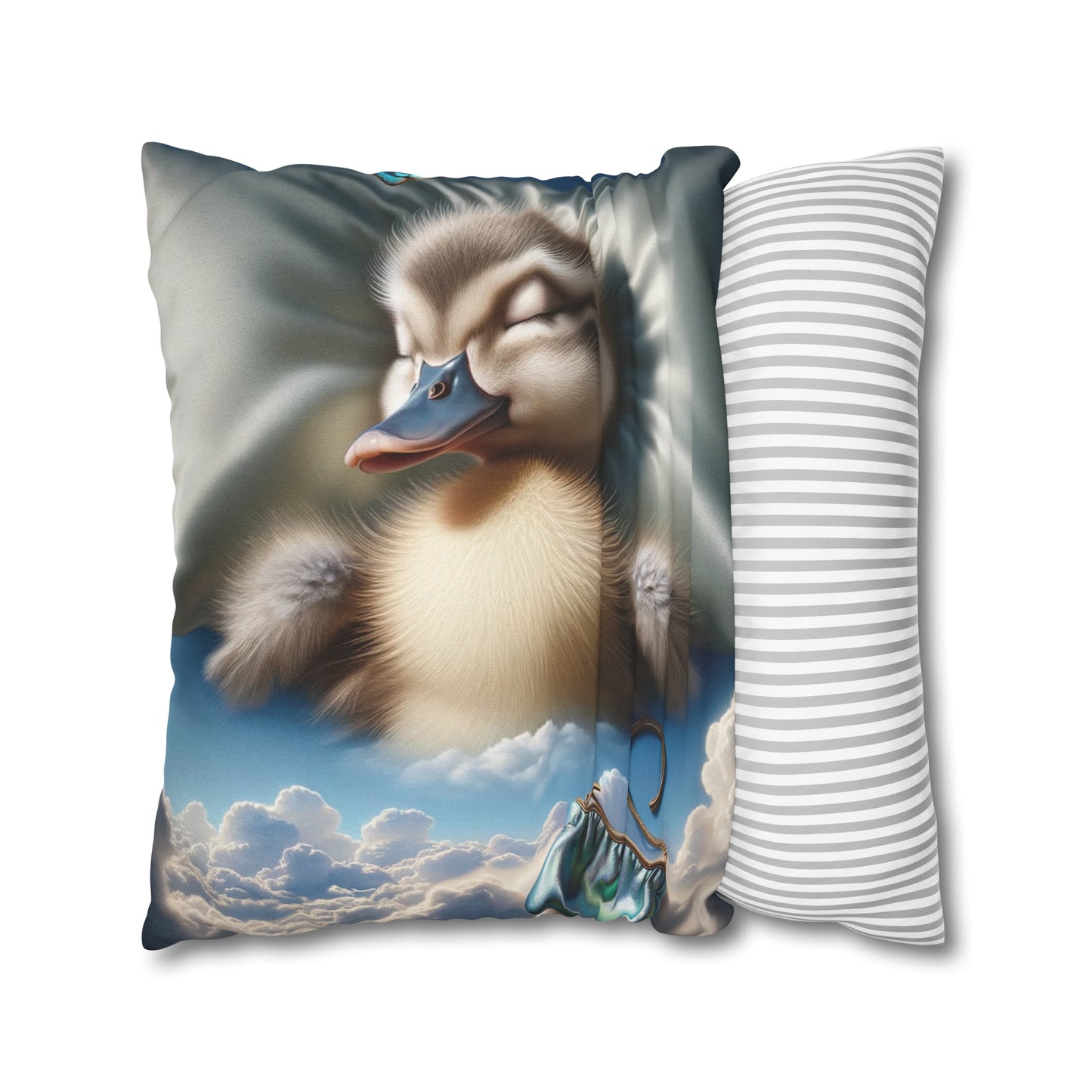 Spun Polyester Square Pillow Case by Duck Society®