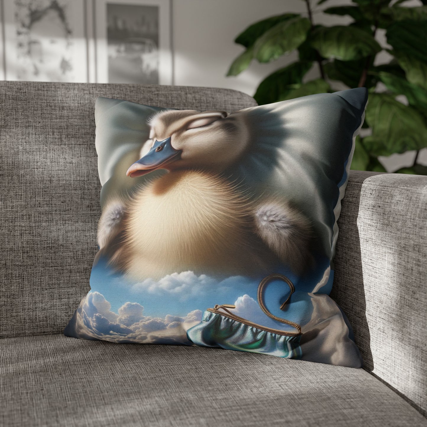 Spun Polyester Square Pillow Case by Duck Society®