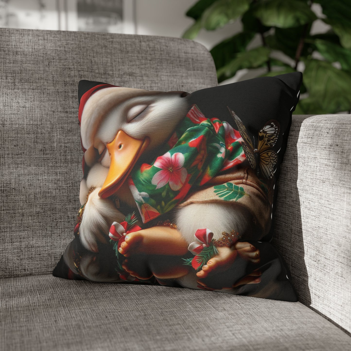 Duck Society® Spun Polyester Square Pillow Case