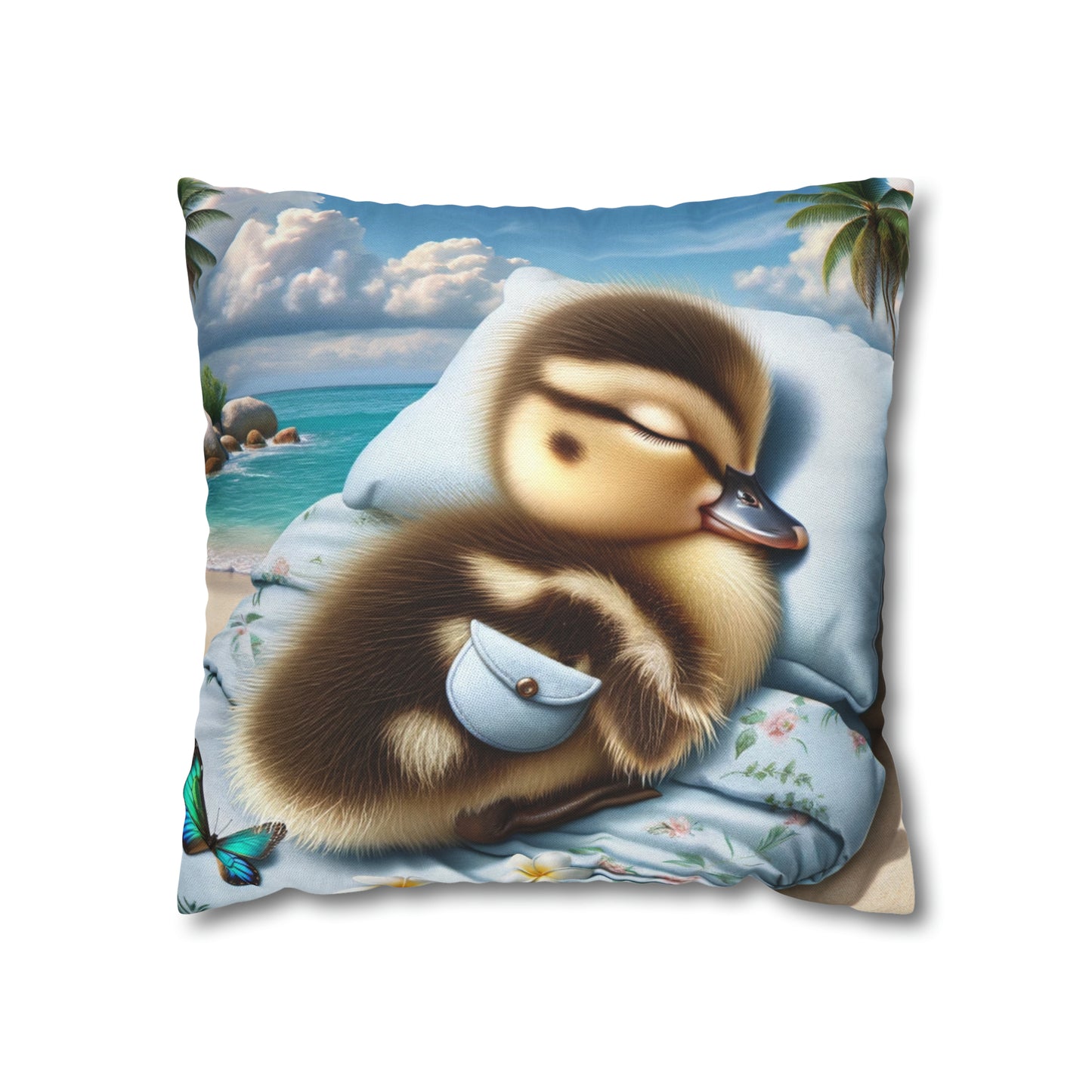 Polyester Square Pillow Case by Duck Society®