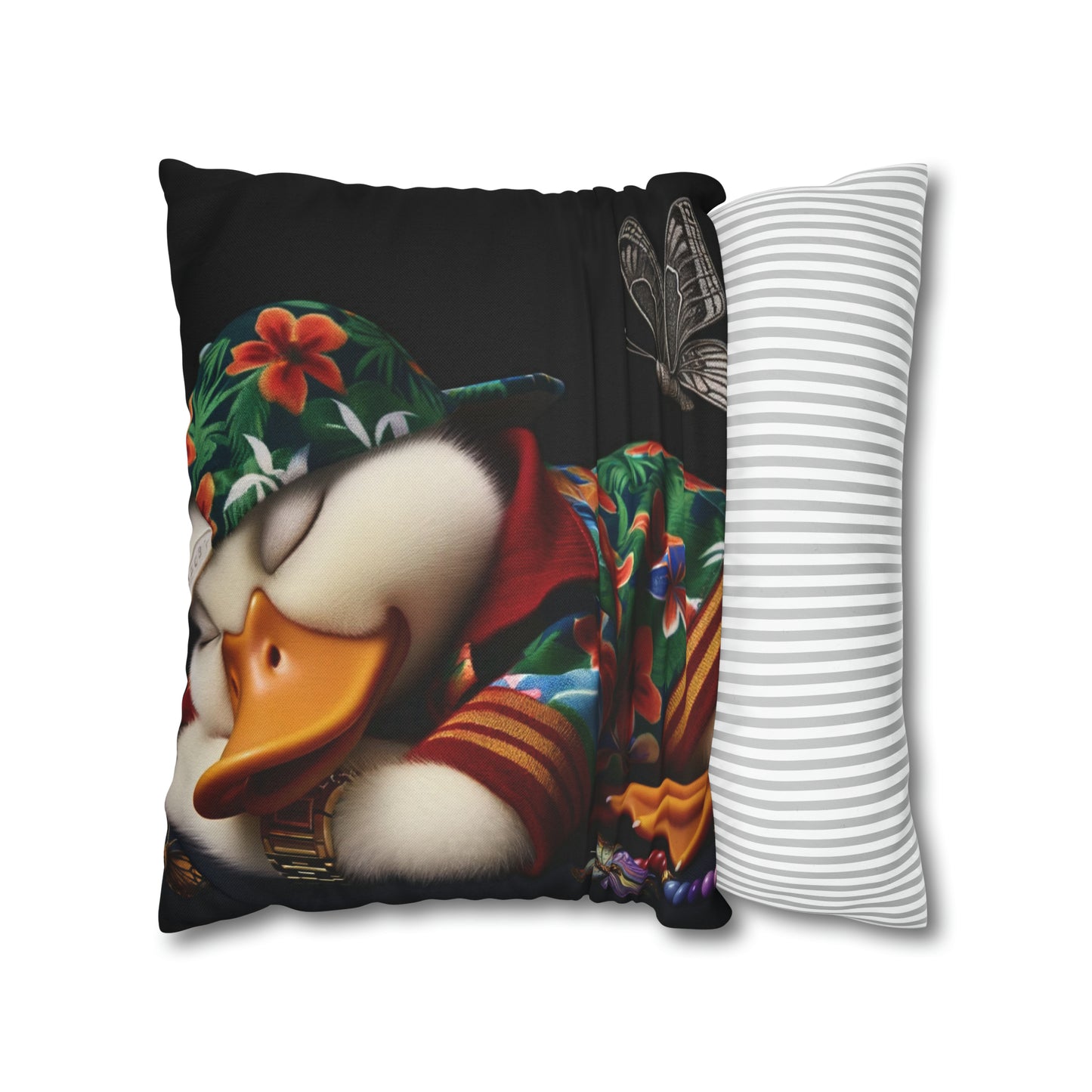 Spun Polyester Square Pillow Case by Duck Society®