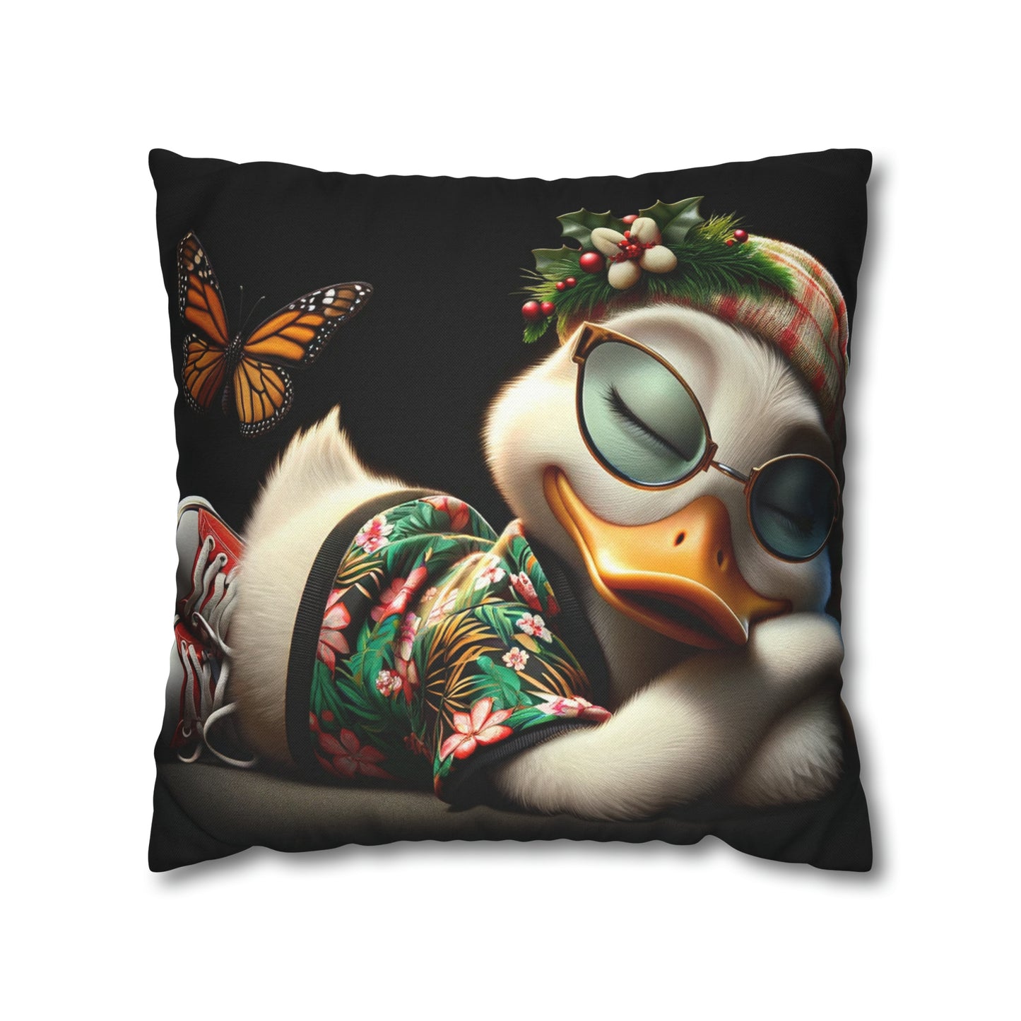 Spun Polyester Square Pillow Case by Duck Society®