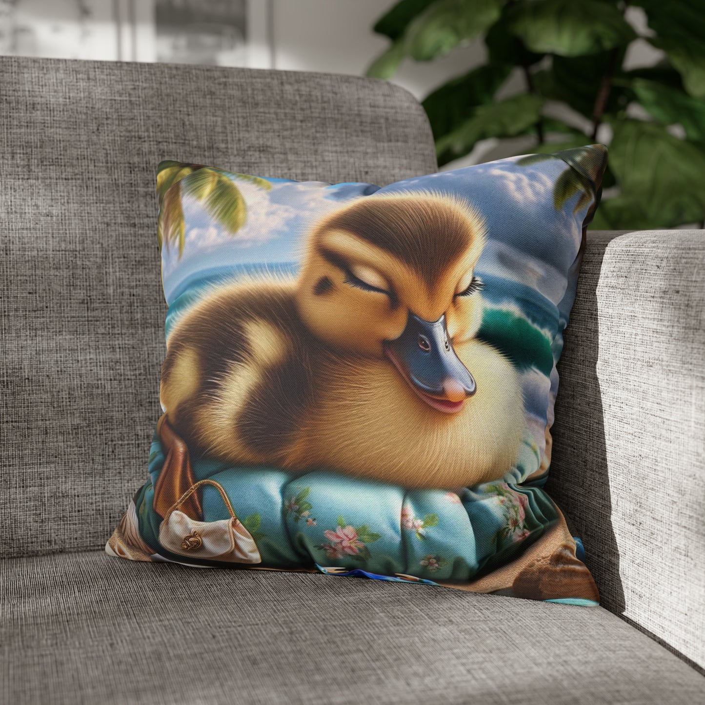 Duck Society® Square Pillow Case Spun Polyester