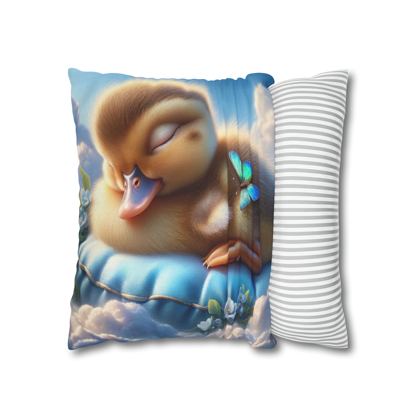 Spun Polyester Square Pillow Case by Duck Society®