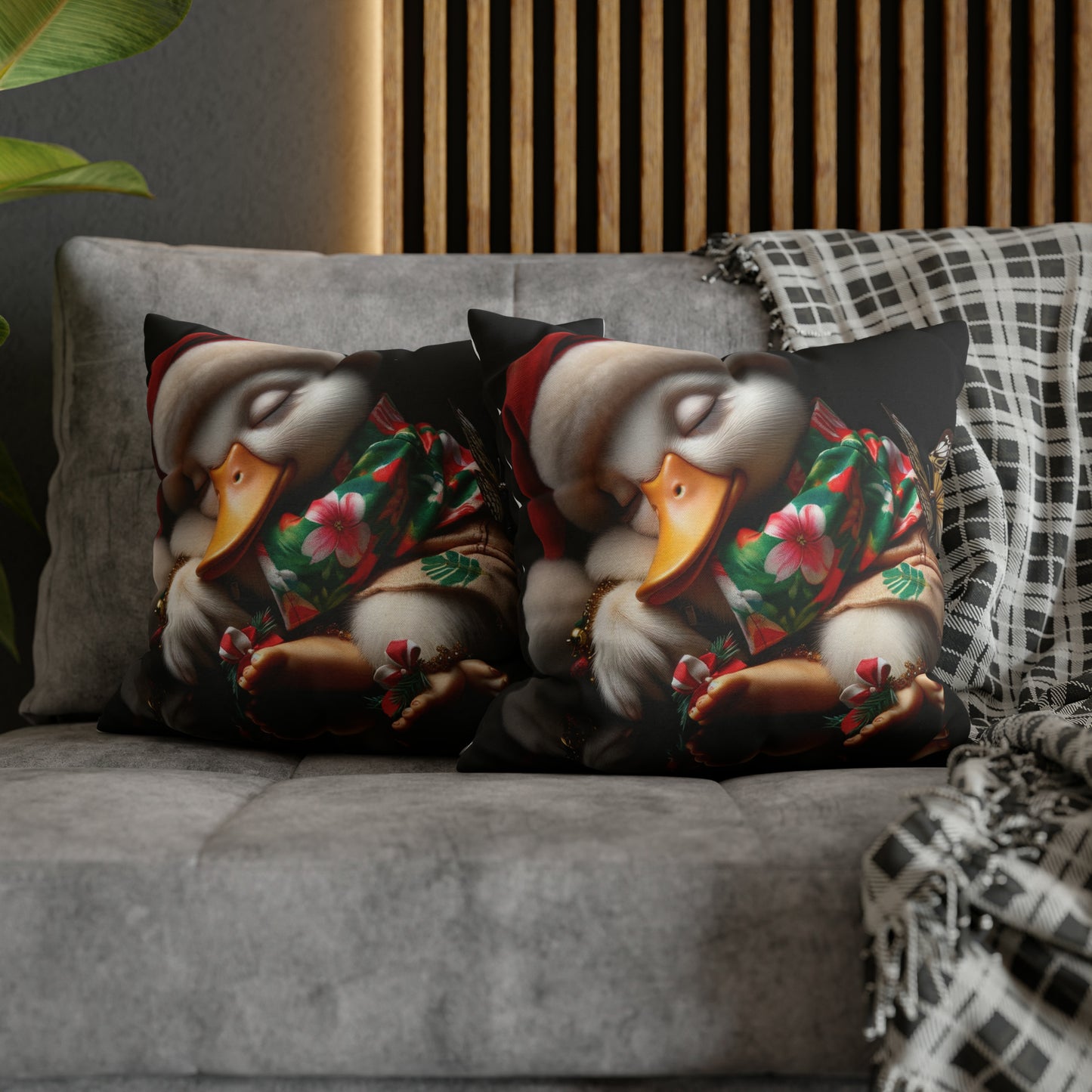 Duck Society® Spun Polyester Square Pillow Case