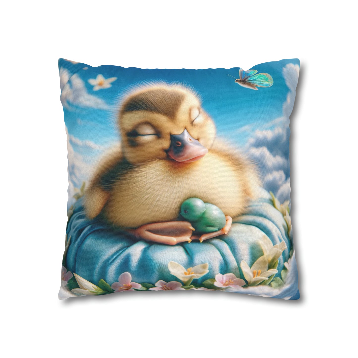 Spun Polyester Square Pillow Case by Duck Society®