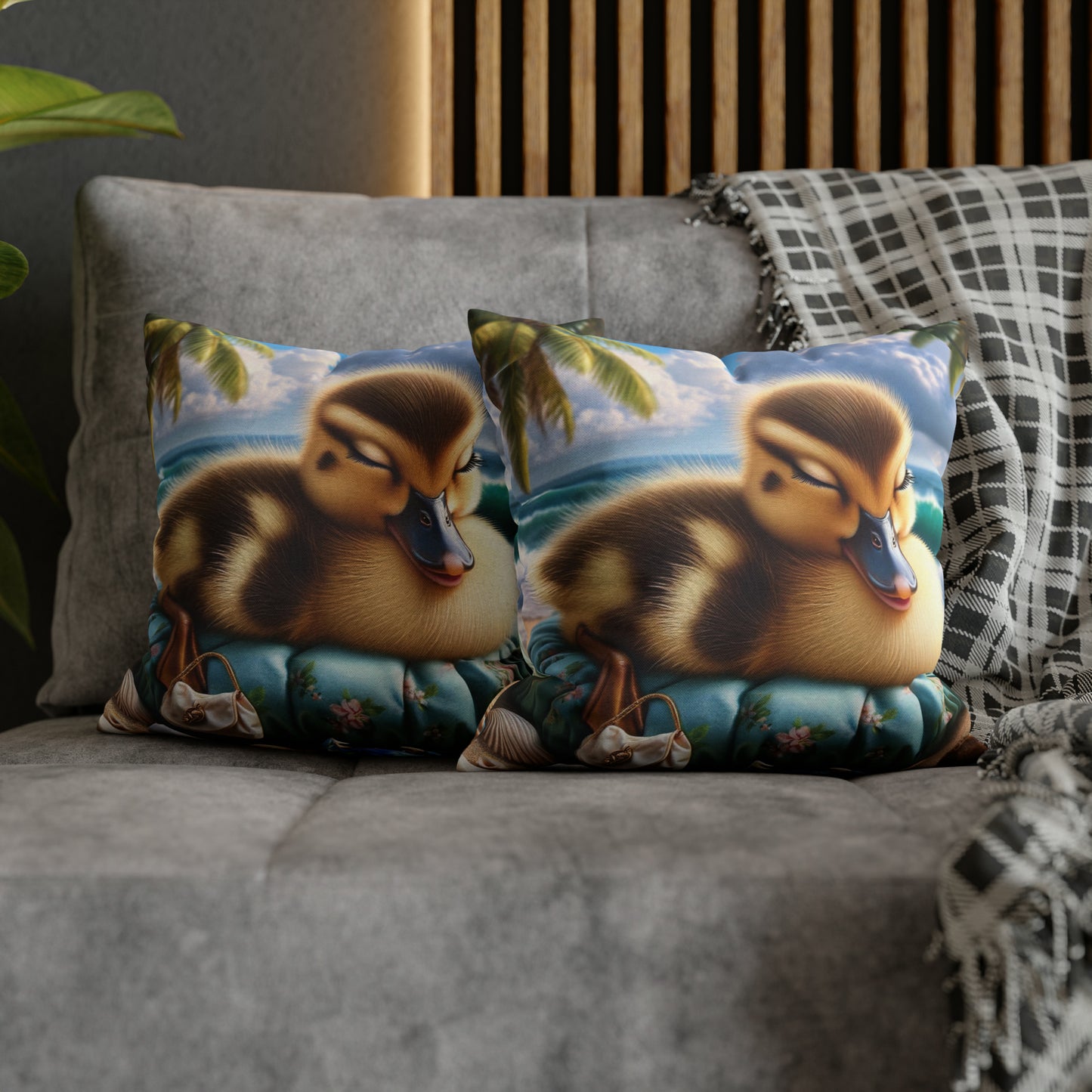 Duck Society® Square Pillow Case Spun Polyester