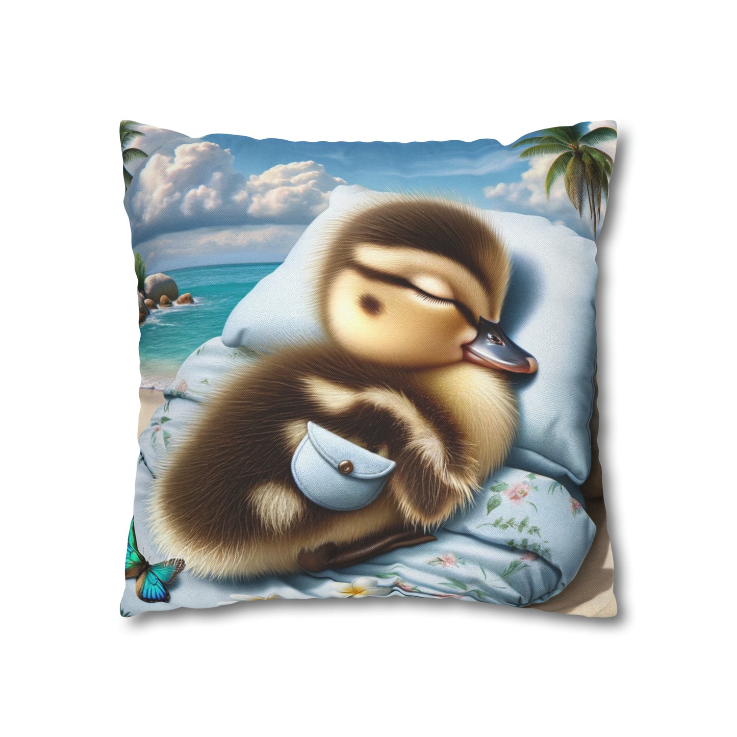 Polyester Square Pillow Case by Duck Society®