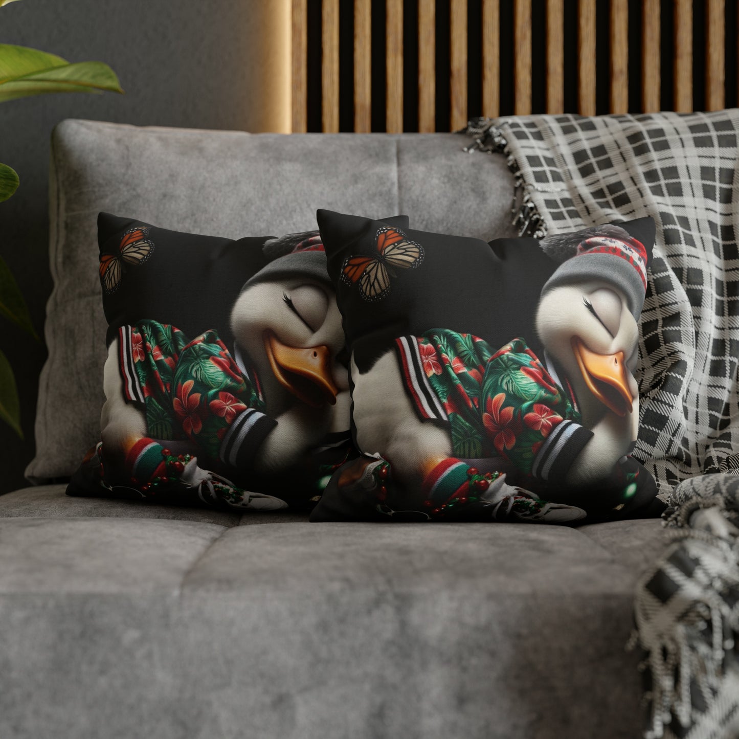 Spun Polyester Square Pillow Case by Duck Society®