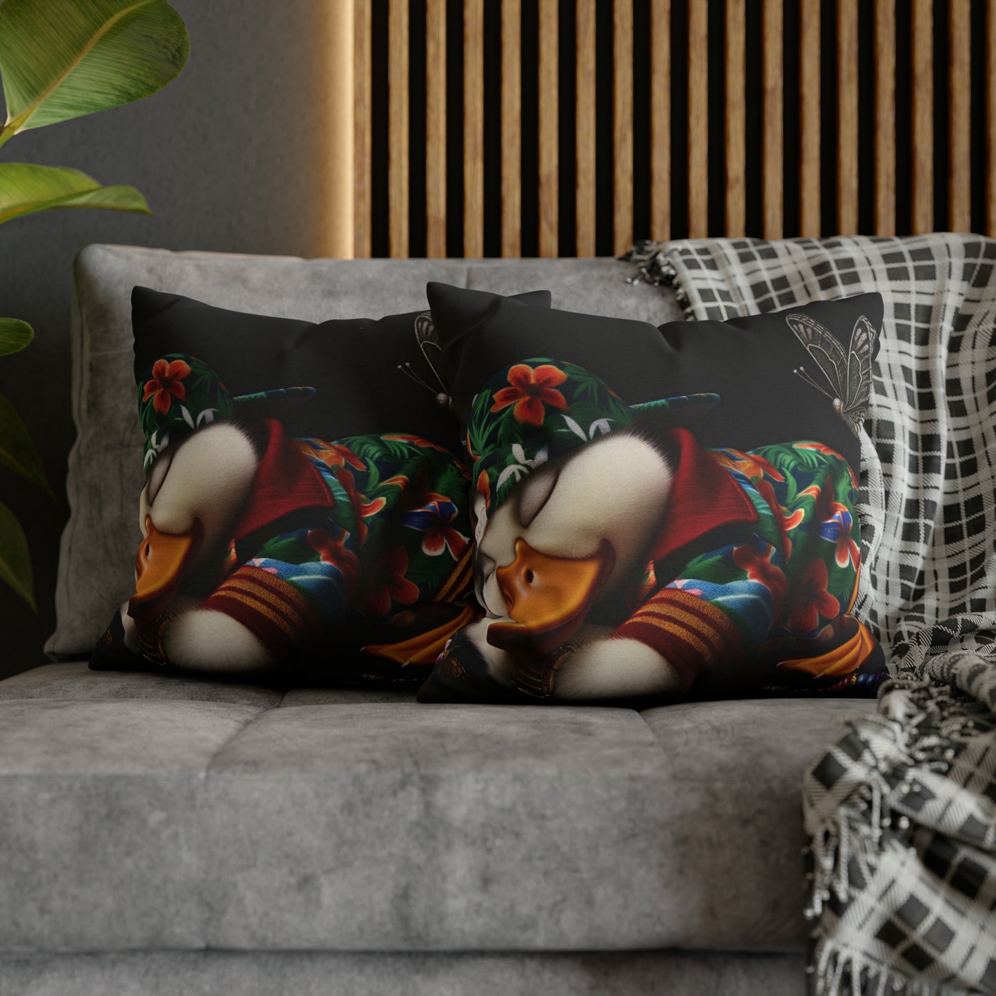 Spun Polyester Square Pillow Case by Duck Society®