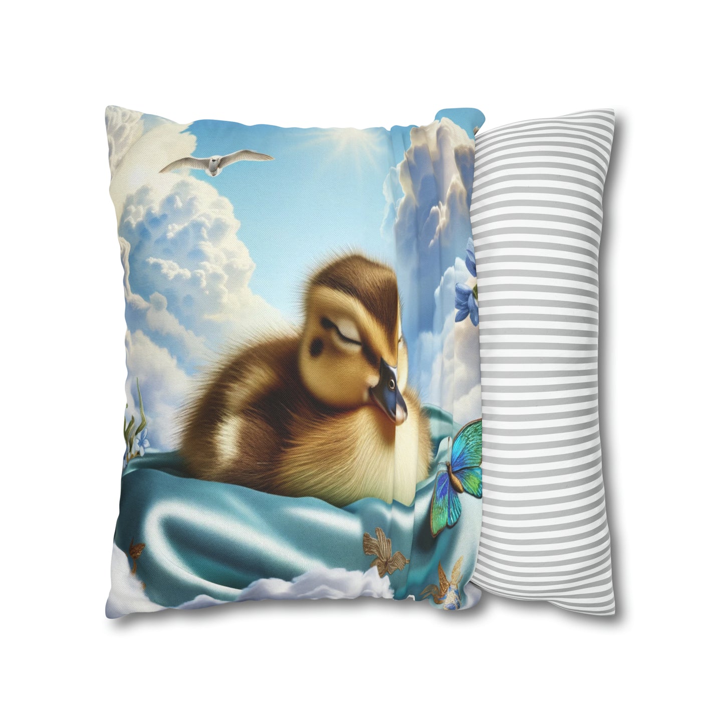 Spun Polyester Square Pillow Case by Duck Society®