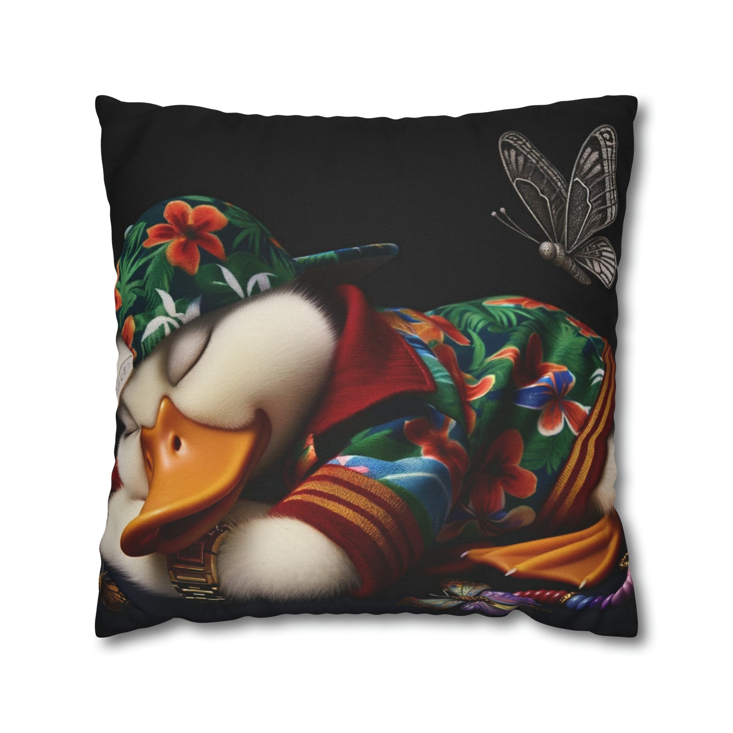 Spun Polyester Square Pillow Case by Duck Society®