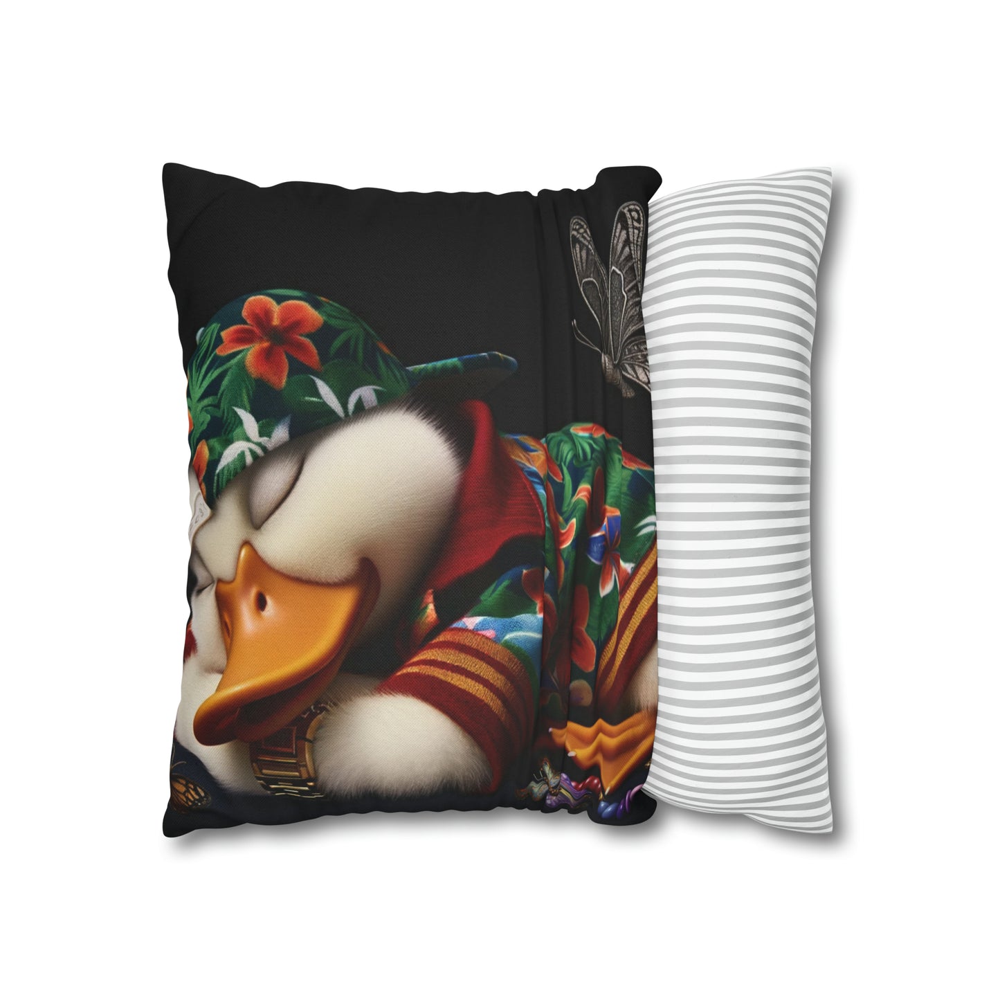 Spun Polyester Square Pillow Case by Duck Society®