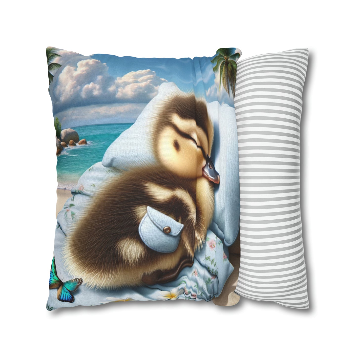 Polyester Square Pillow Case by Duck Society®