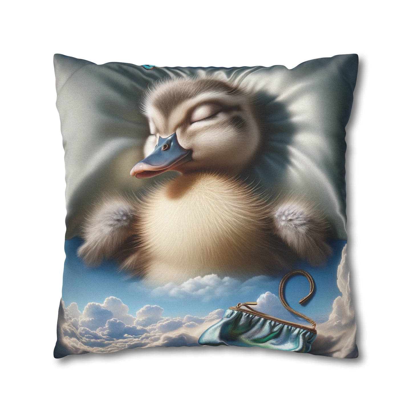 Spun Polyester Square Pillow Case by Duck Society®